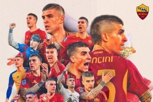 曼奇尼迎罗马生涯300场，前299场贡献19球12助攻获1冠